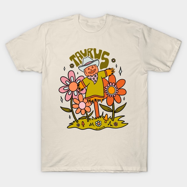 Taurus Scarecrow T-Shirt by Doodle by Meg